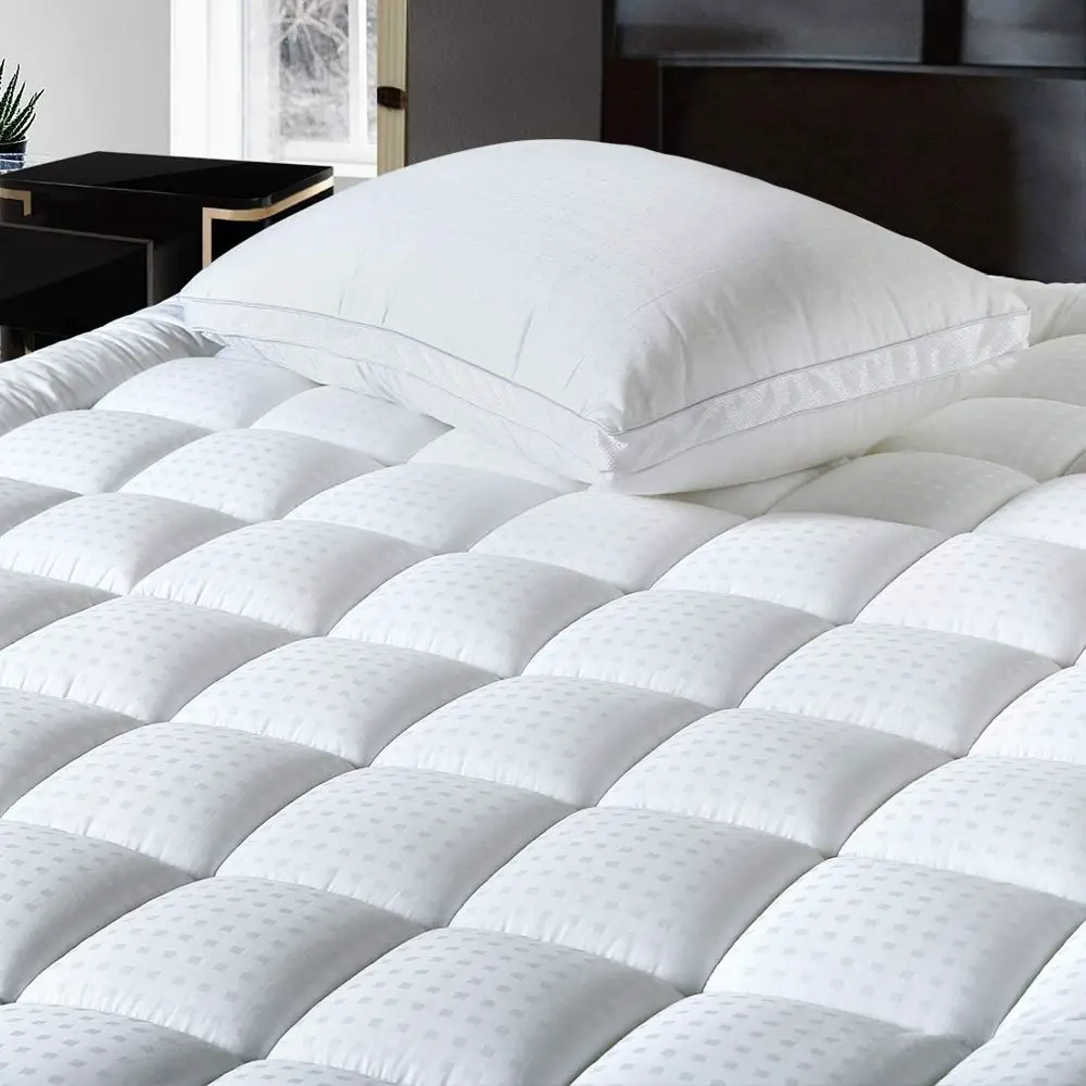Abakan Extra Thick Mattress Topper King Size Cooling Mattress Pad Cover ...