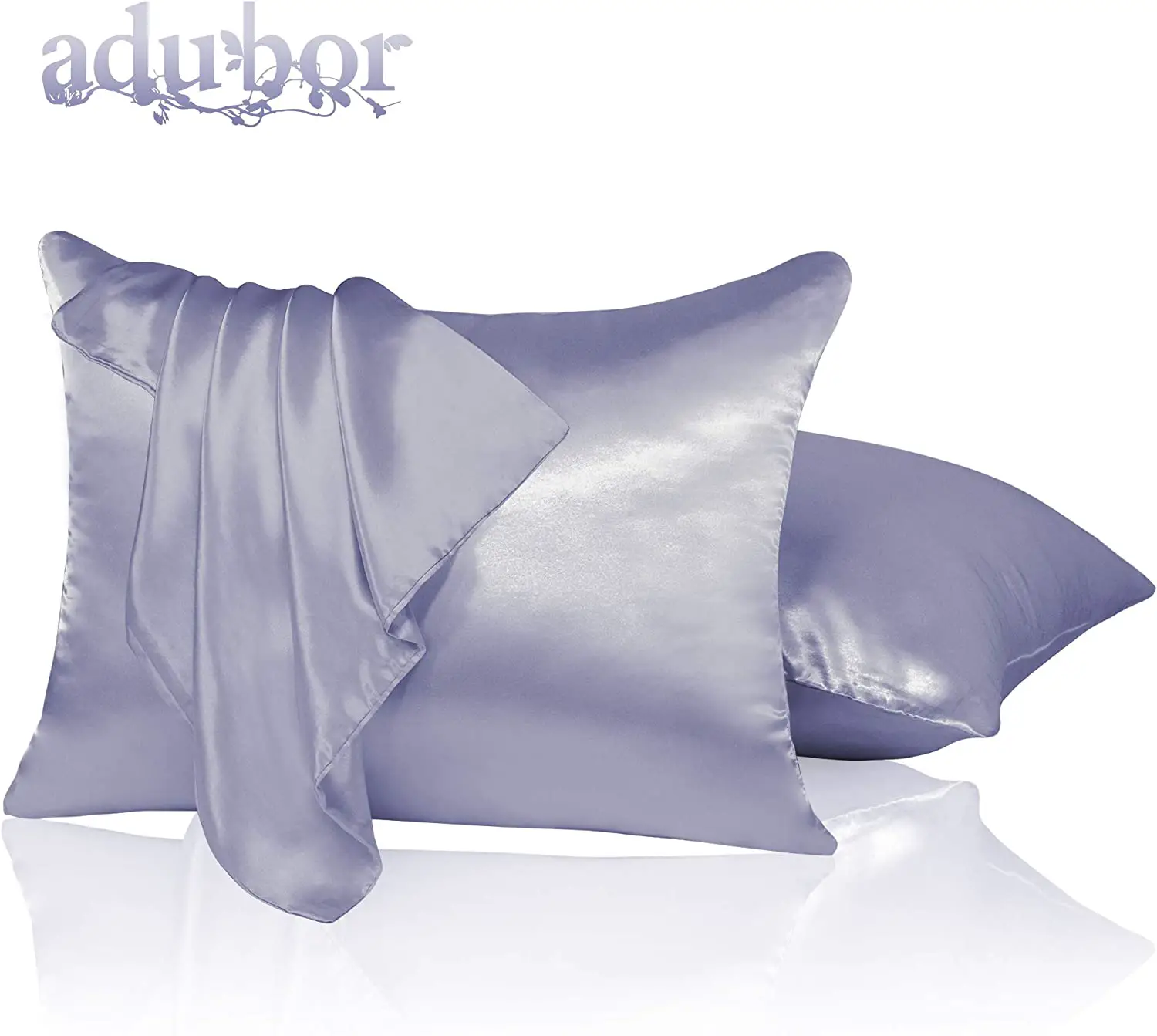 Amazon.com: Adubor Luxury Silky Pillowcases with Hidden Zipper, Super ...