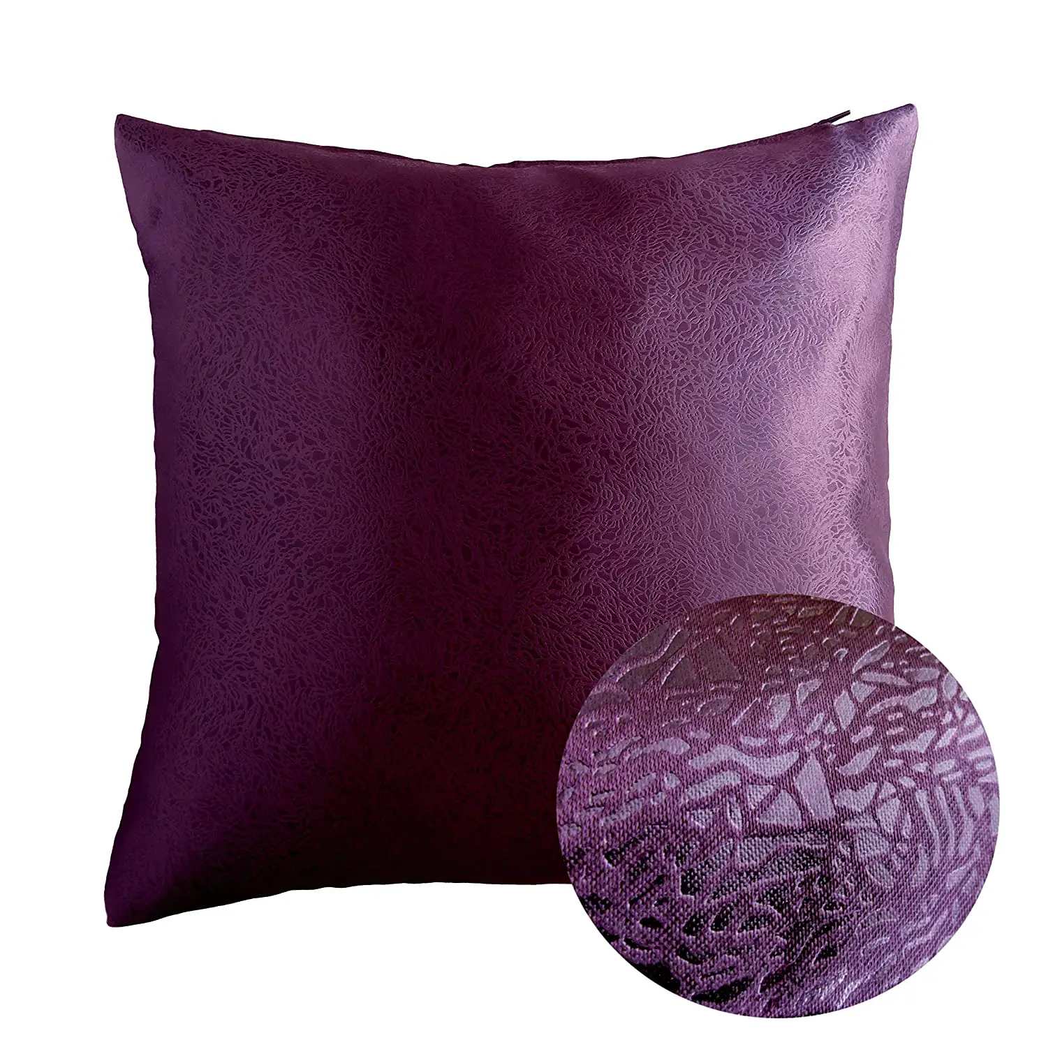 Amazon.com: Eggplant Deep Purple 18"  x 18"  Decorative Solid Satin ...