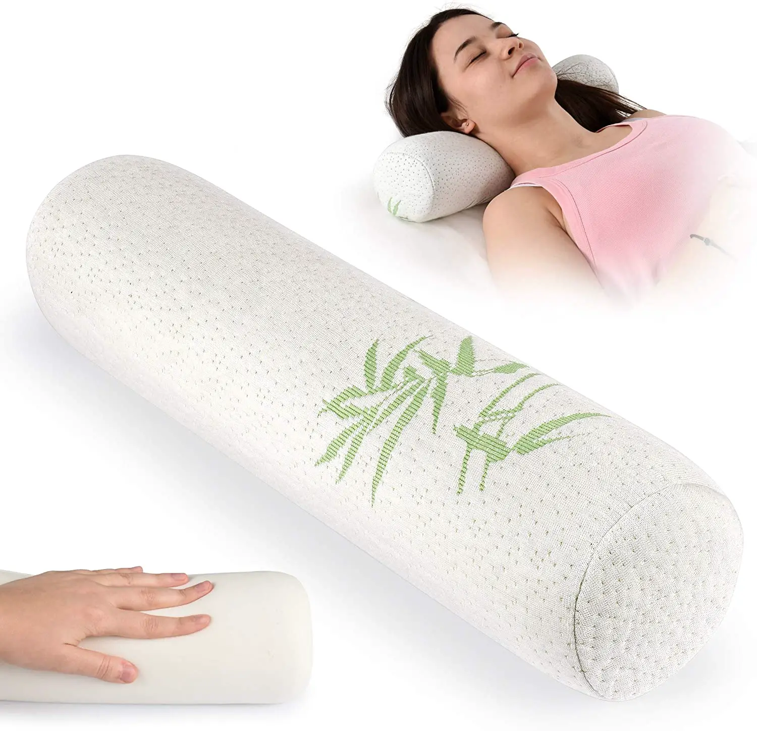 Amazon.com: Healthex Cervical Neck roll Pillow Cylinder Round Cushion ...