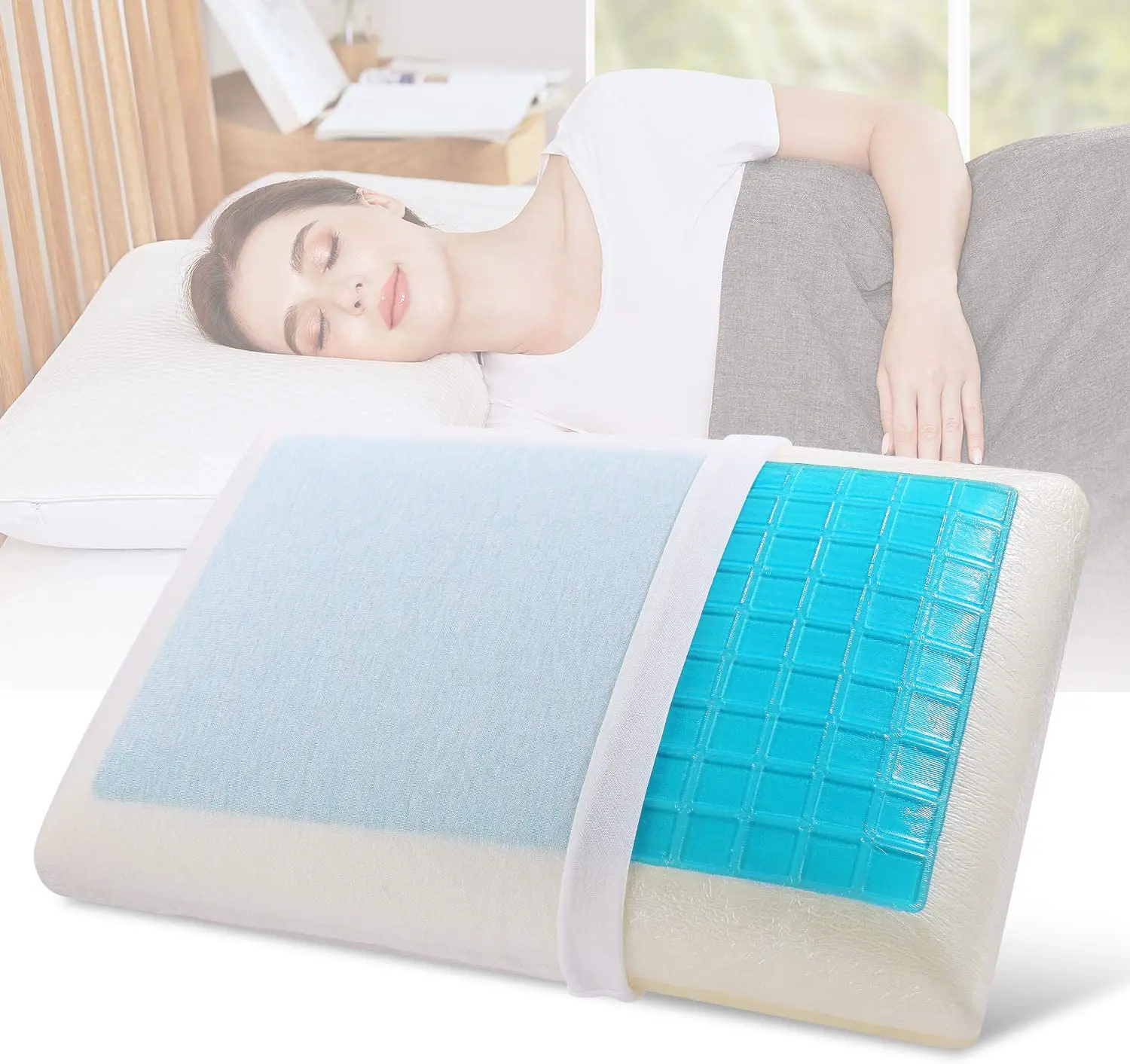 Amazon.com: Nesaila Memory Foam Pillow, Doubled