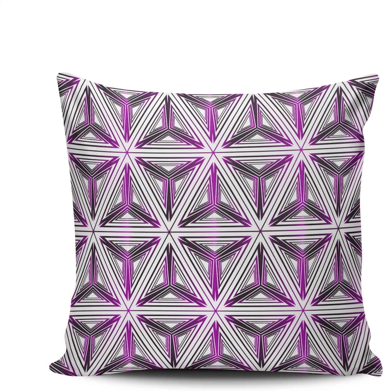 Amazon.com: SALLEING Fashion Home Decor Pillowcase Geometrical Cube ...