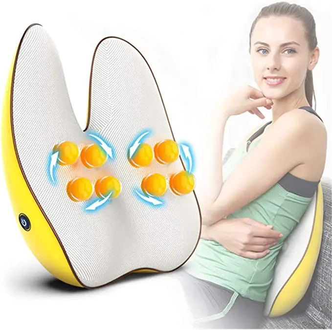 Amazon.com: WGIRL Lumbar Pillow Massage for Back Pain Relief Support ...