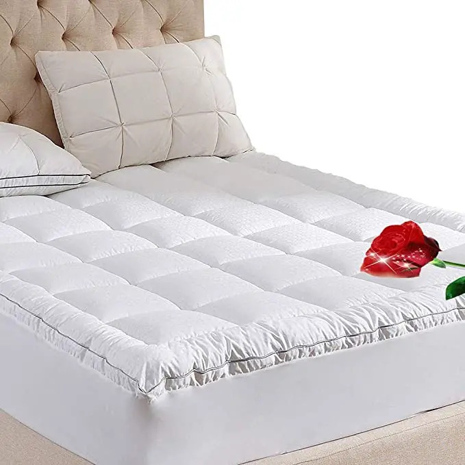Amazon.com: WhatsBedding Pillow Top Mattress Pad Twin XL Size 100% ...
