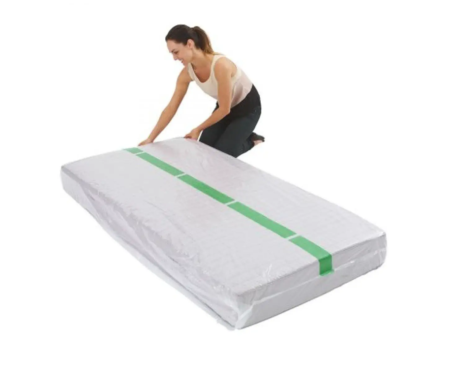 Bed Mattress Protect Plastic Cover Moving &  Storage Bag