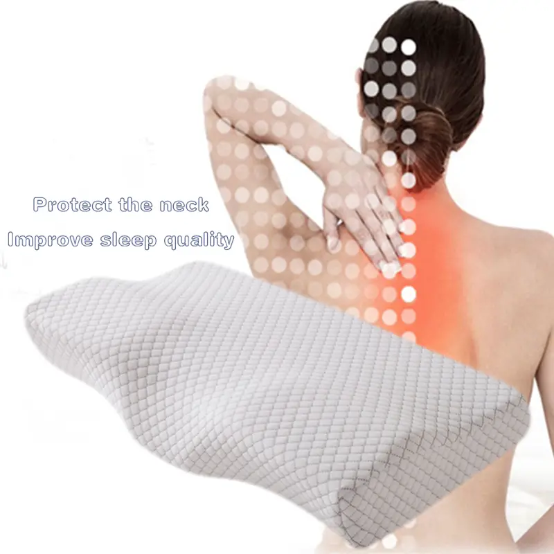 Buy Contoured Orthopedic Memory Foam Pillow for Neck Pain Cervical ...
