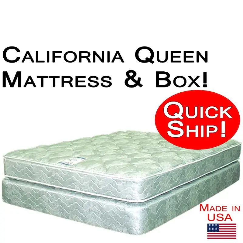 California Queen Size Abe Feller® Mattress Set GOOD