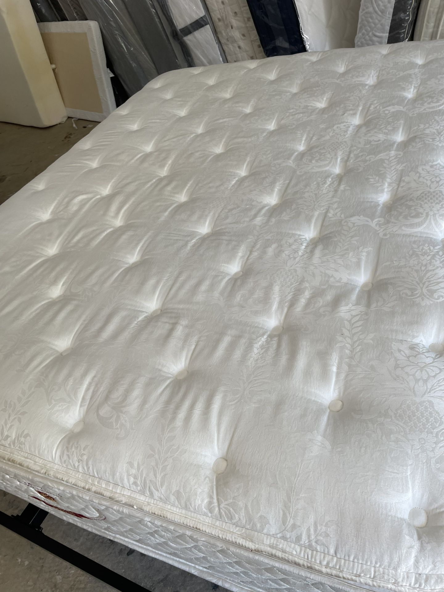 Clean queen size Stearns and Foster double pillow top ...