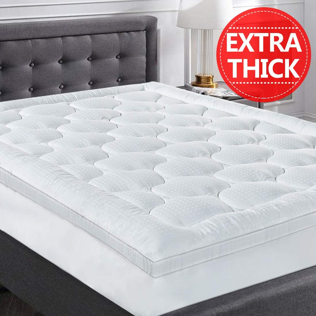 COHOME Twin Size Mattress Topper Extra Thick Cooling ...