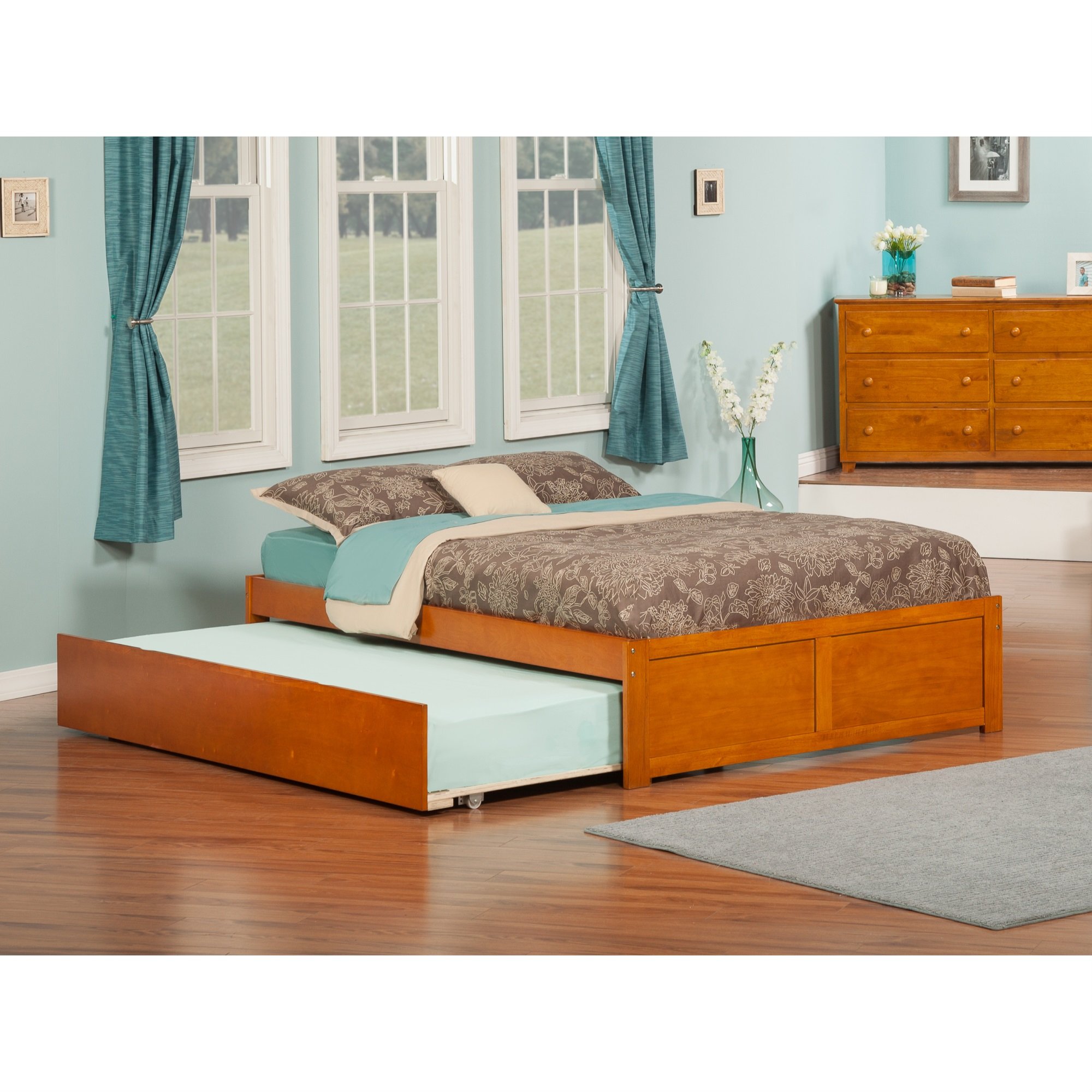 Concord Queen Bed with Footboard and Twin Extra Long ...