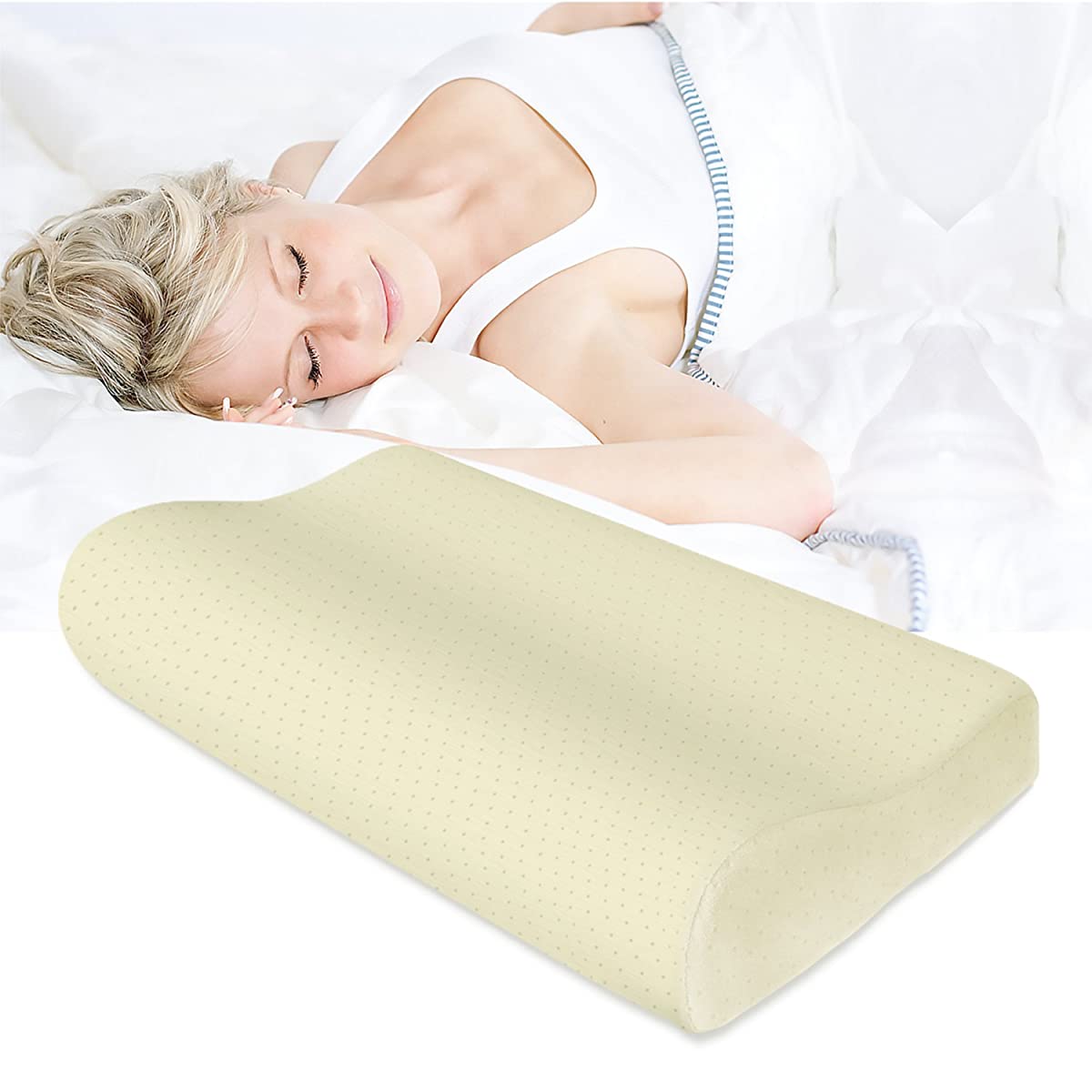 Contour Memory Foam Pillow,ESEOE Best Sleep Innovations Cervical ...