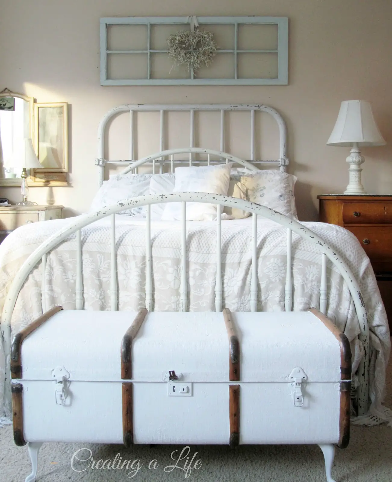 Creating A Life: Vintage Iron Headboard {or two}