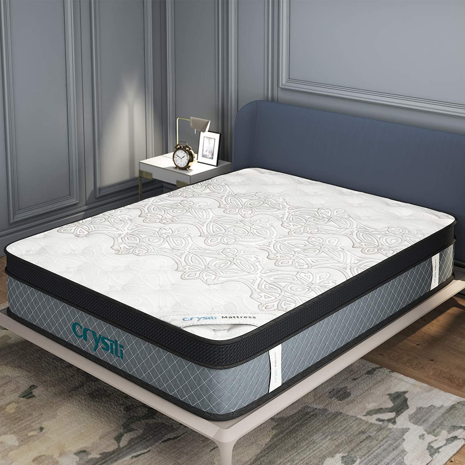 Crystli 12 inch Memory Foam Mattress in Box Breathable Bed Mattress