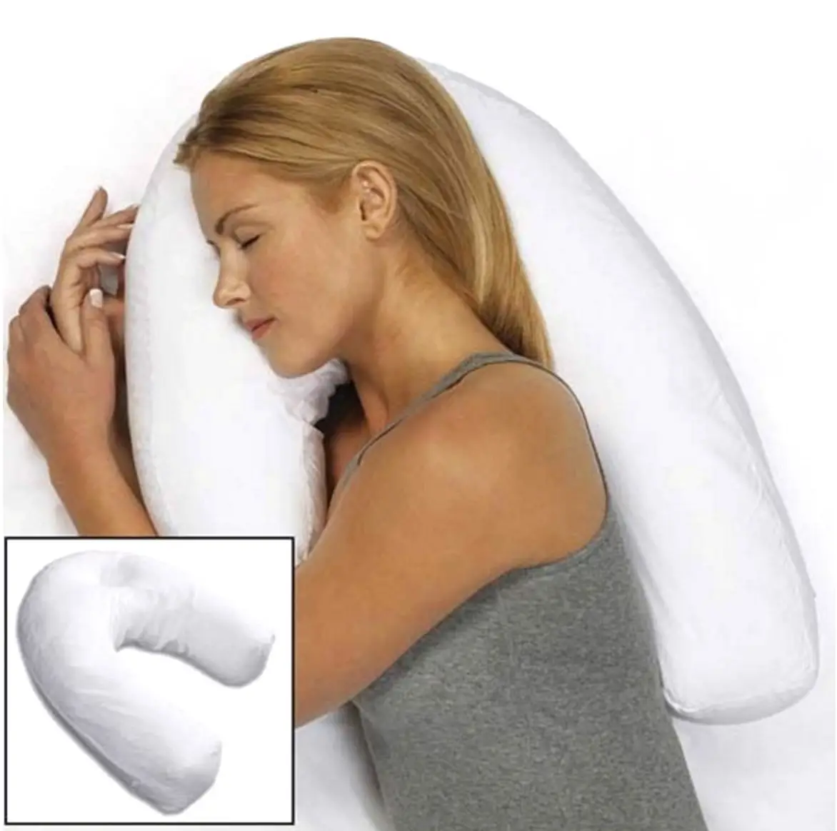 DHAMMA Pillow Side Sleeper Headrest Travel Soft Anti