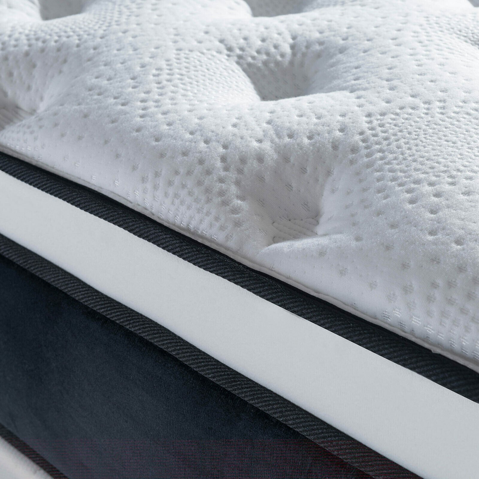 Encased Coil Spring Mattress 11.8 Inch Bed Foam Latex ...