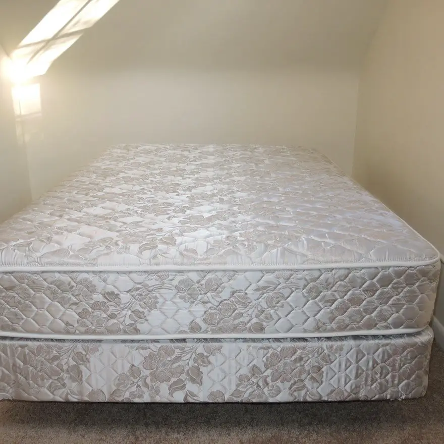 Full Size Mattress and Box Springs Set with Bed Frame
