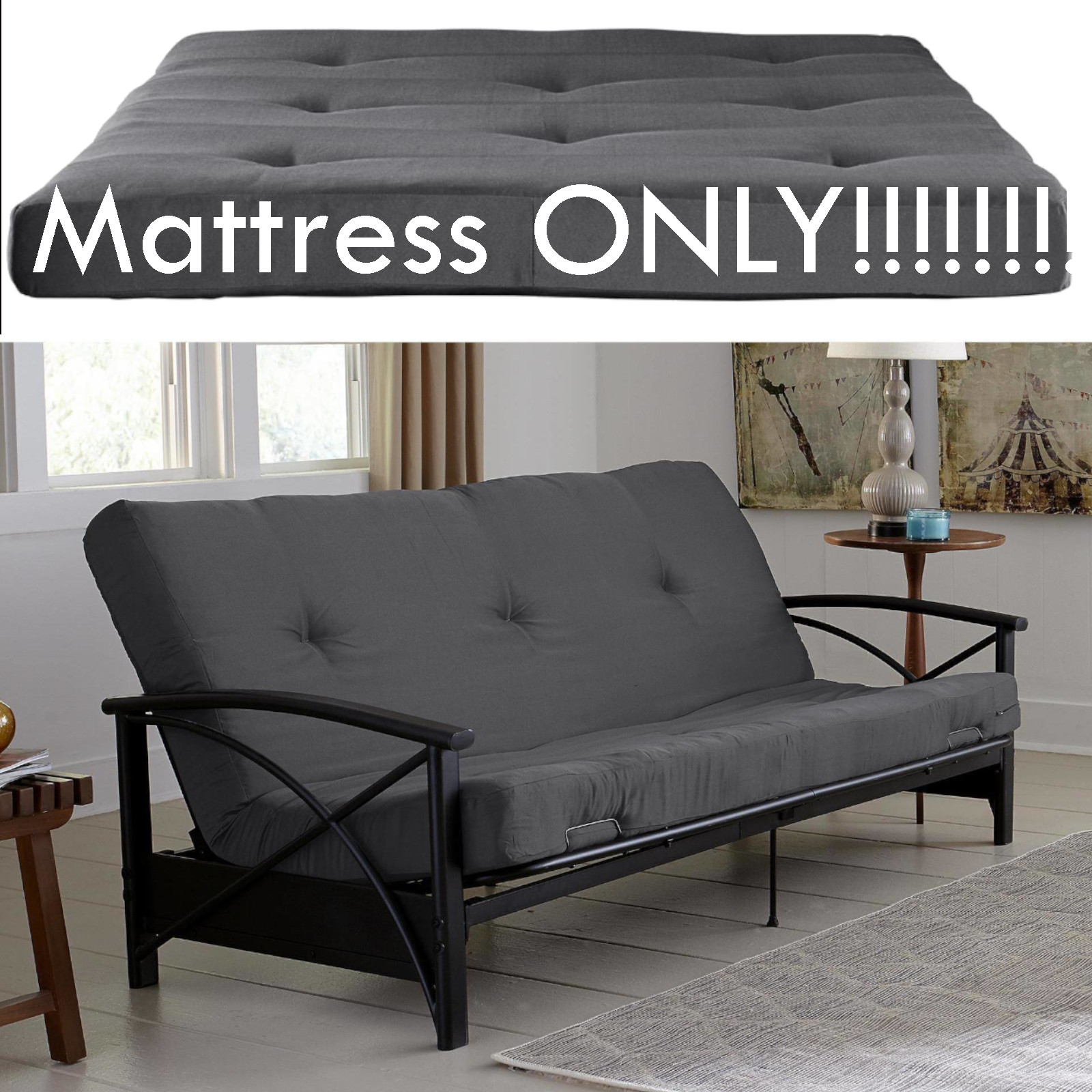 Futon Mattress Replacement Guest Spare Room Sofa Bed Full ...