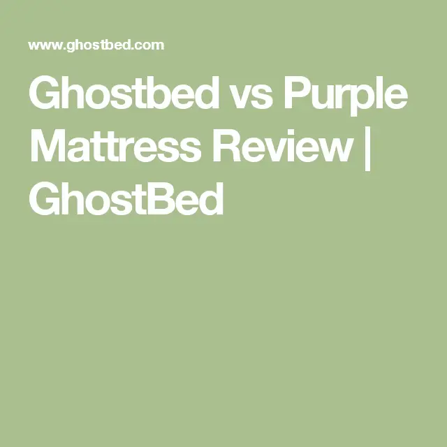 Ghostbed vs Purple Mattress Review