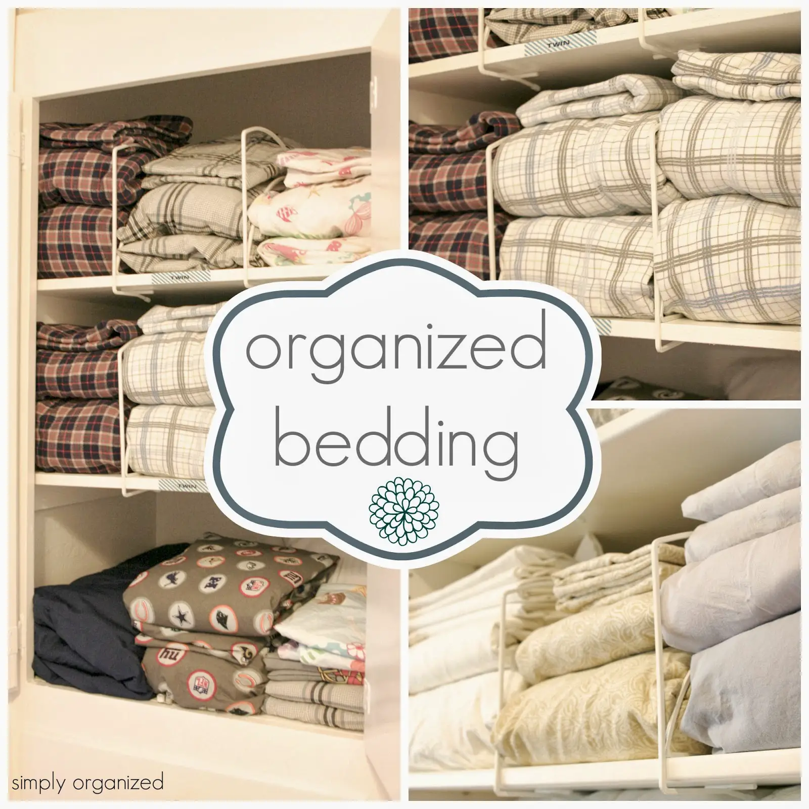 Home Improvement: organized bedding