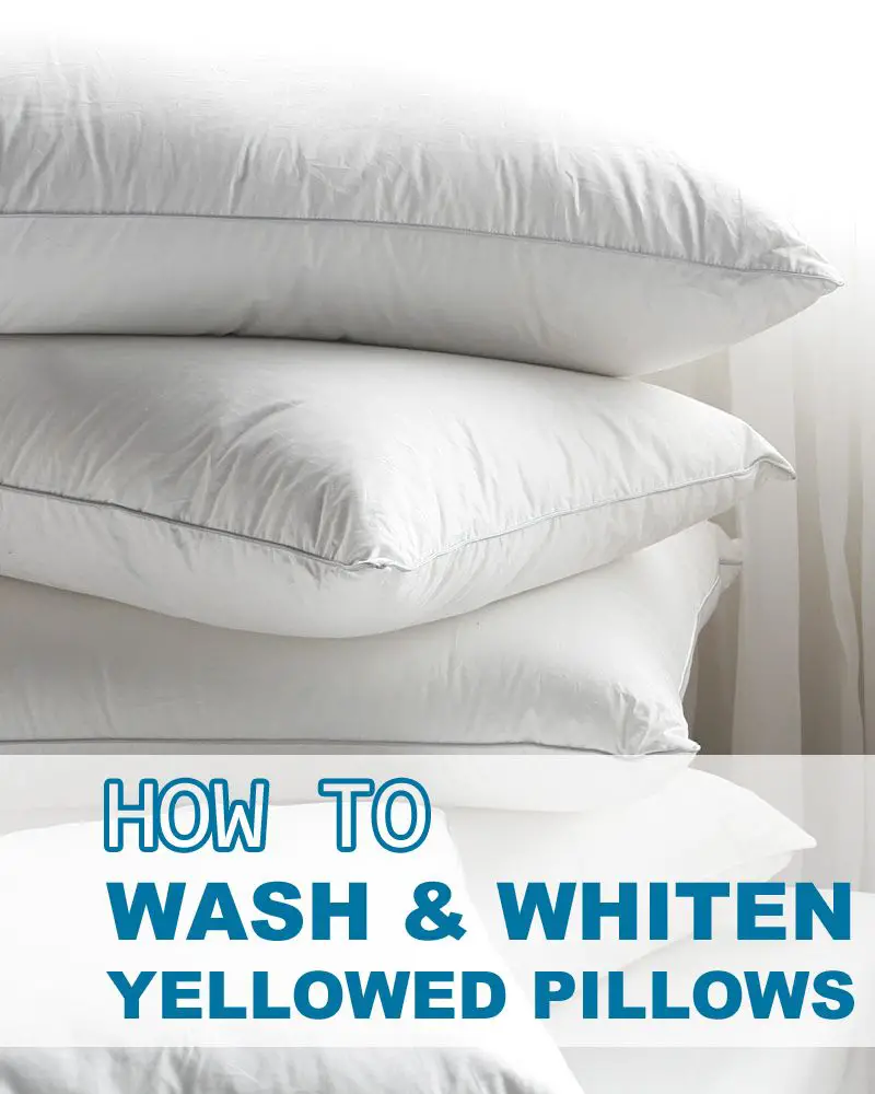 How to Wash &  Whiten Yellowed Pillows