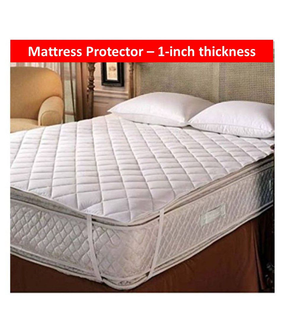 KRG ENTERPRISES Mattress Protector 1 inch thickness(78x72 inch)