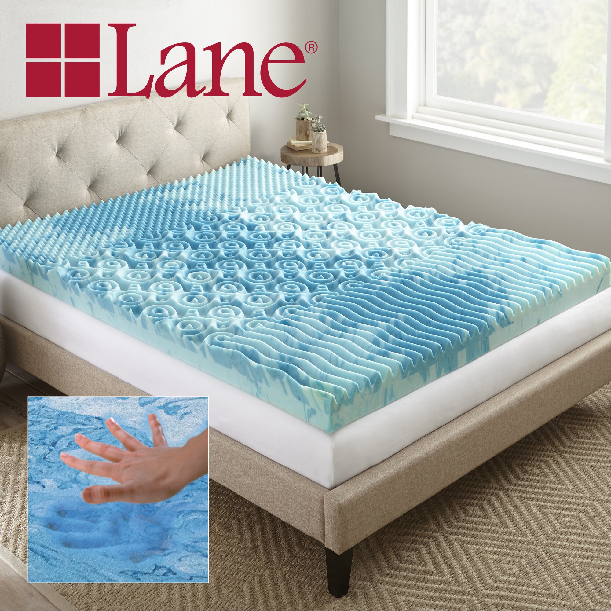 Lane Furniture Sleep Cool Gellux 4"  Memory Foam Mattress ...