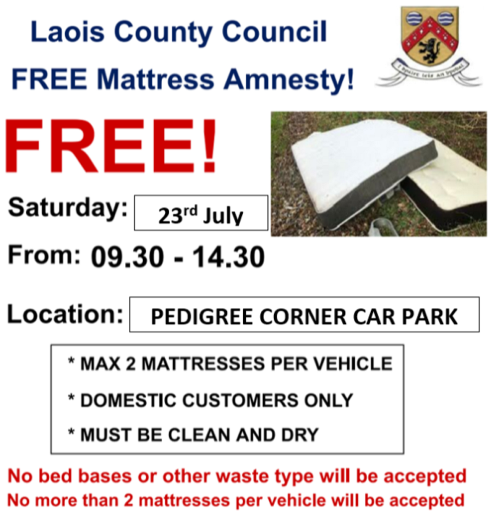Laois Nationalist â Get rid of your old mattresses for free in Laois ...
