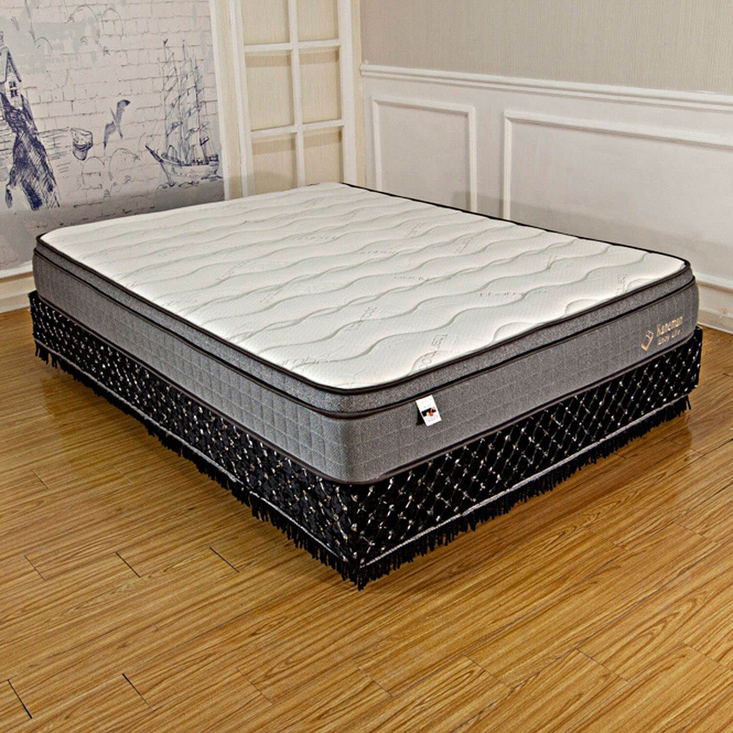 latex foam pocket coil spring mattress