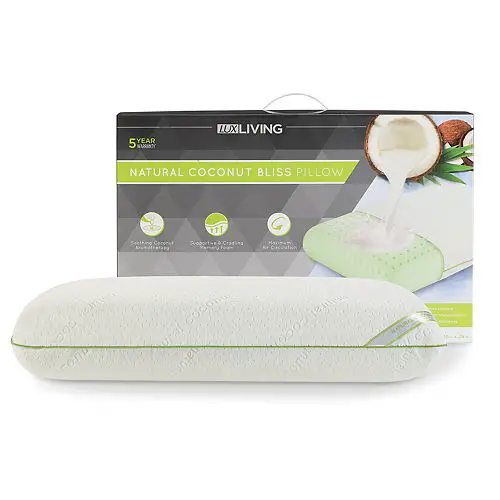 Lux Living Coconut Scented Memory Foam Pillow