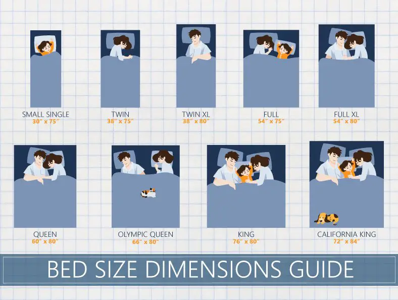 Mattress Size Chart &  Bed Dimensions