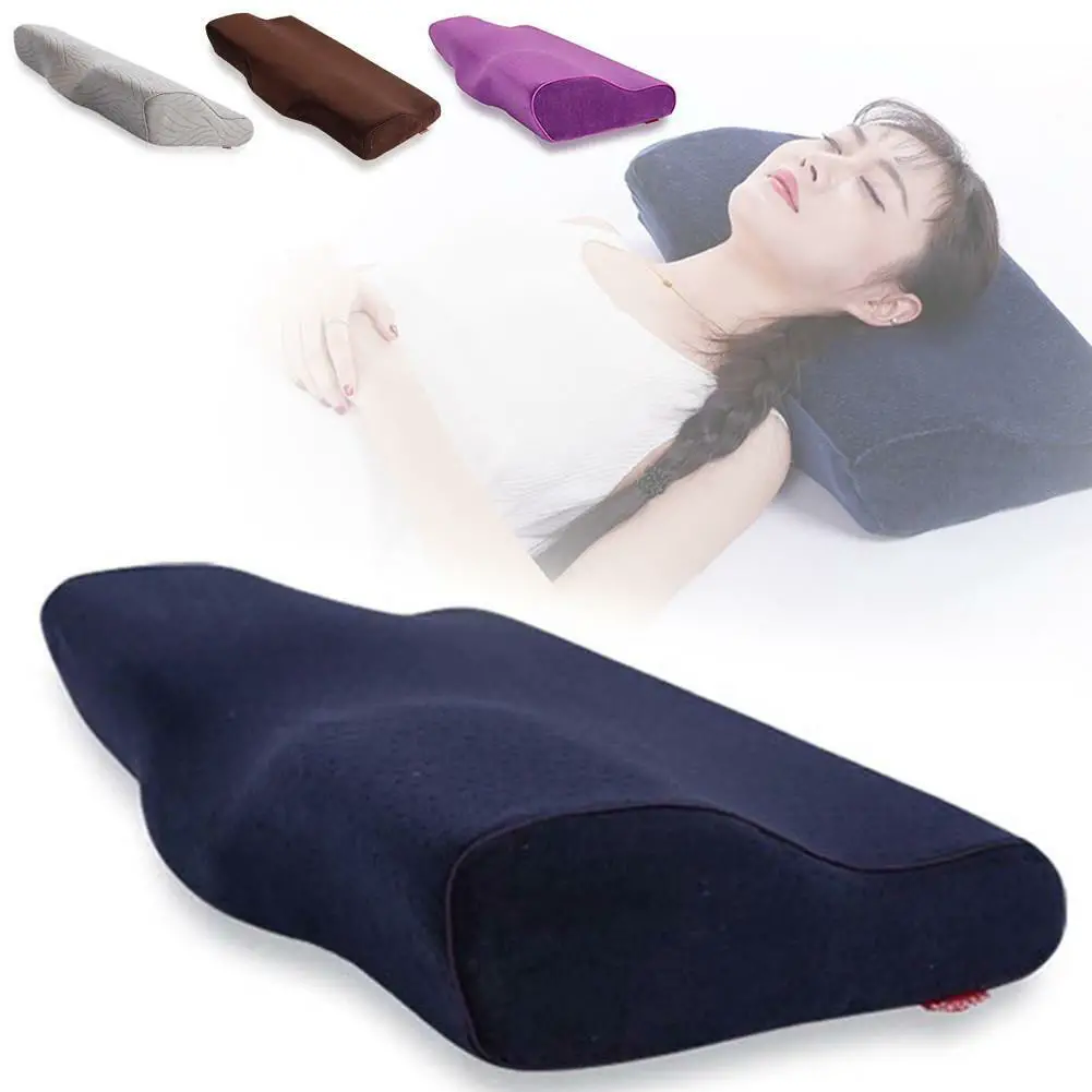 Memory Foam Pillow For Neck Pain Orthopedic Contoured Support Sleeping ...