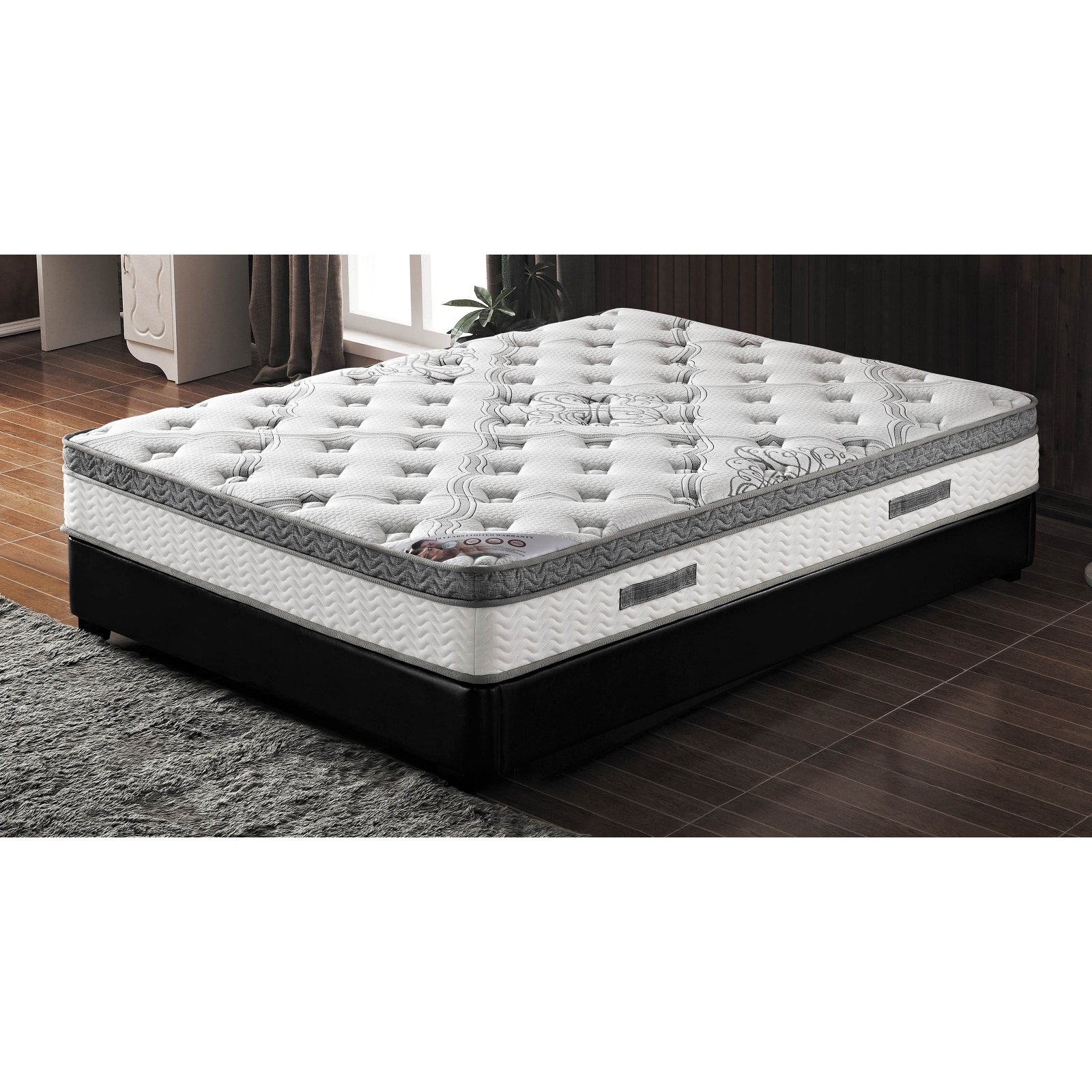 Milton Green 10 in. Pocketed Coil Mattress with Pillow Top ...