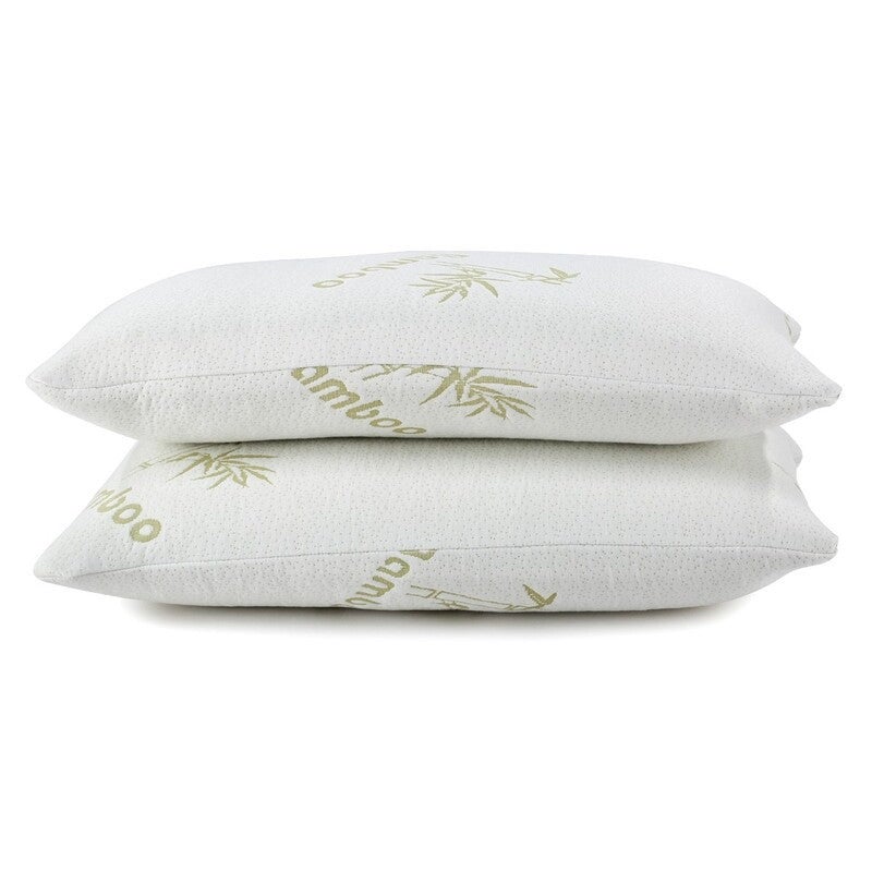 MULTI Extra Large 90x48cm King Size Bamboo Pillow Memory Foam Fabric ...