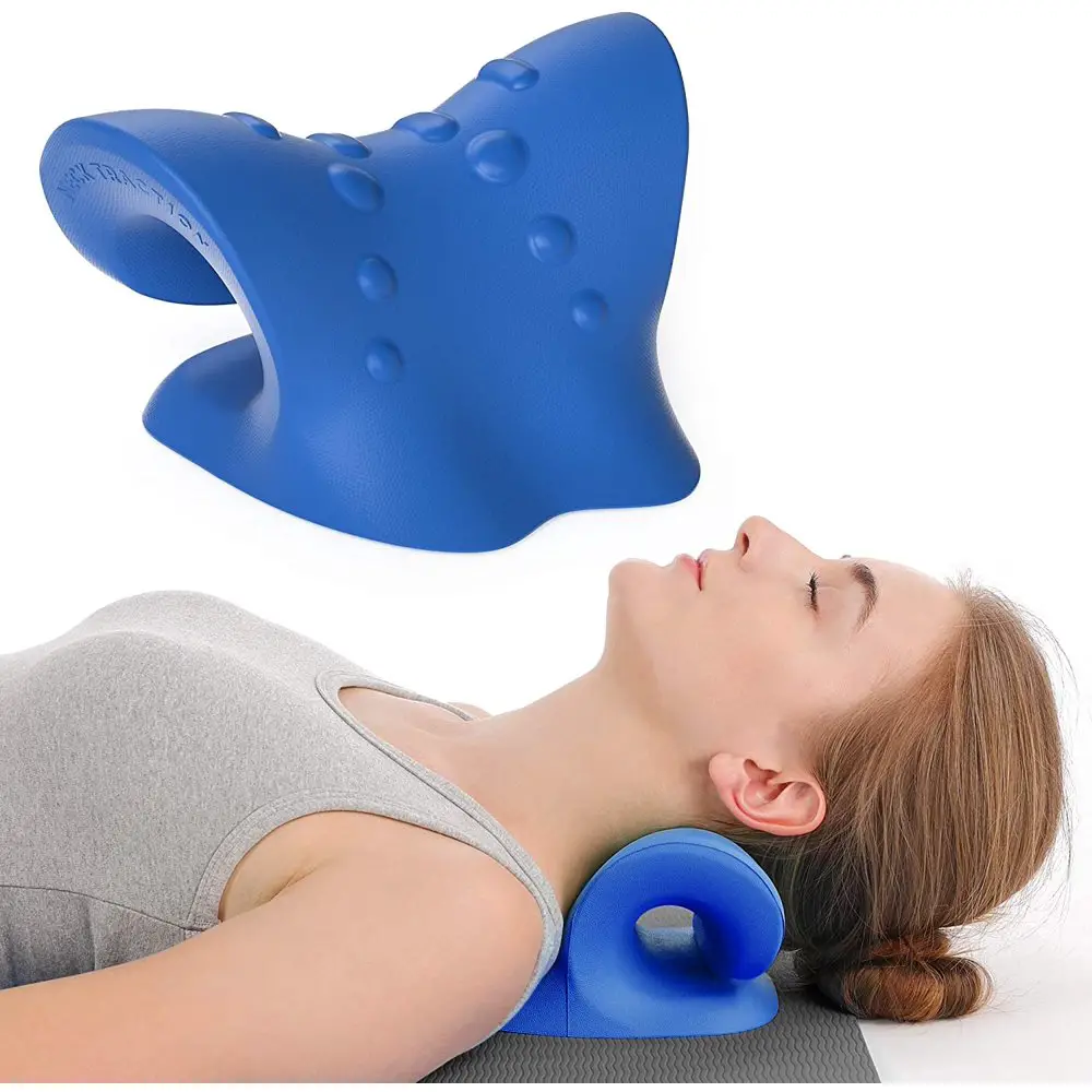 Neck Traction Device, Neck and Shoulder Relaxer Portable Chiropractic ...