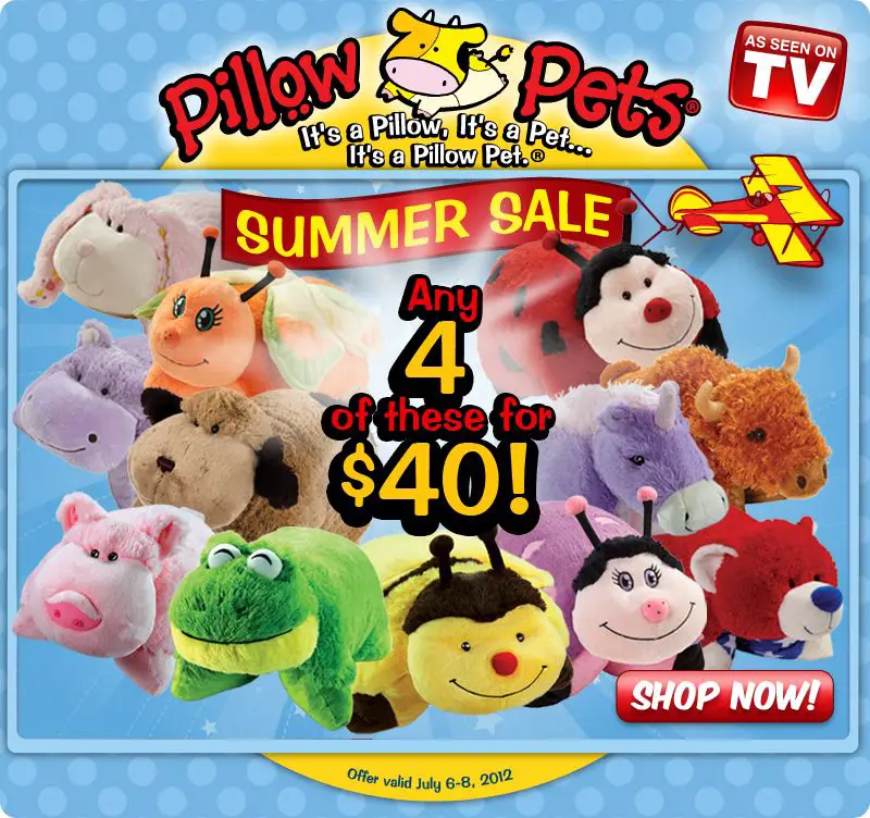 Pillow Pets Summer Sale