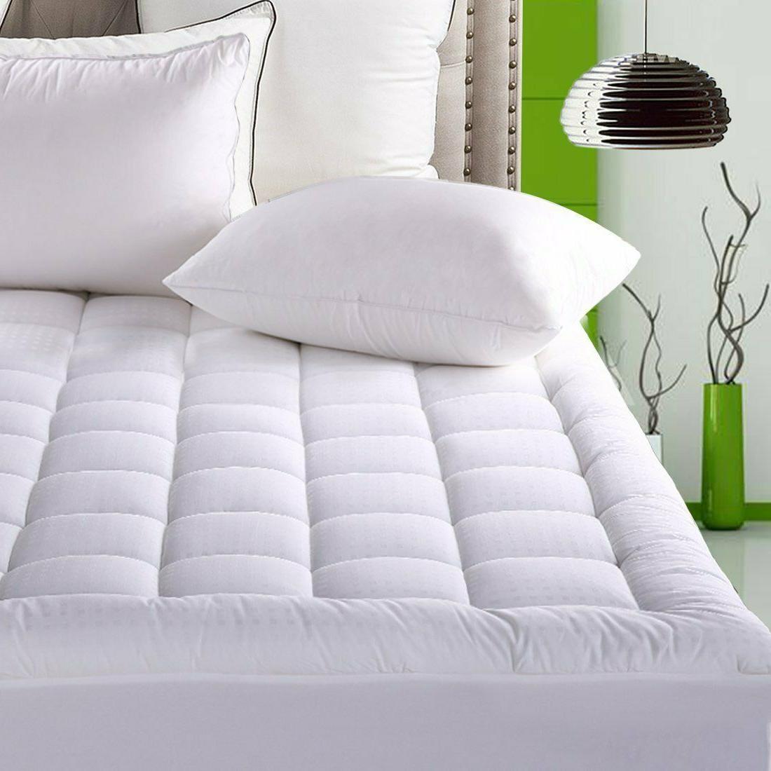 Pillow Top Mattress Pad King Size Bed Topper
