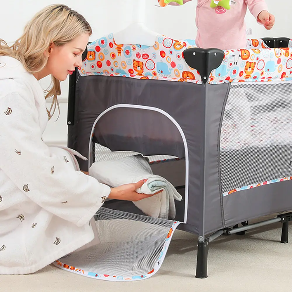 Portable Baby Next to Me Folding Travel Cot Crib Bedside Bassinet Bed ...