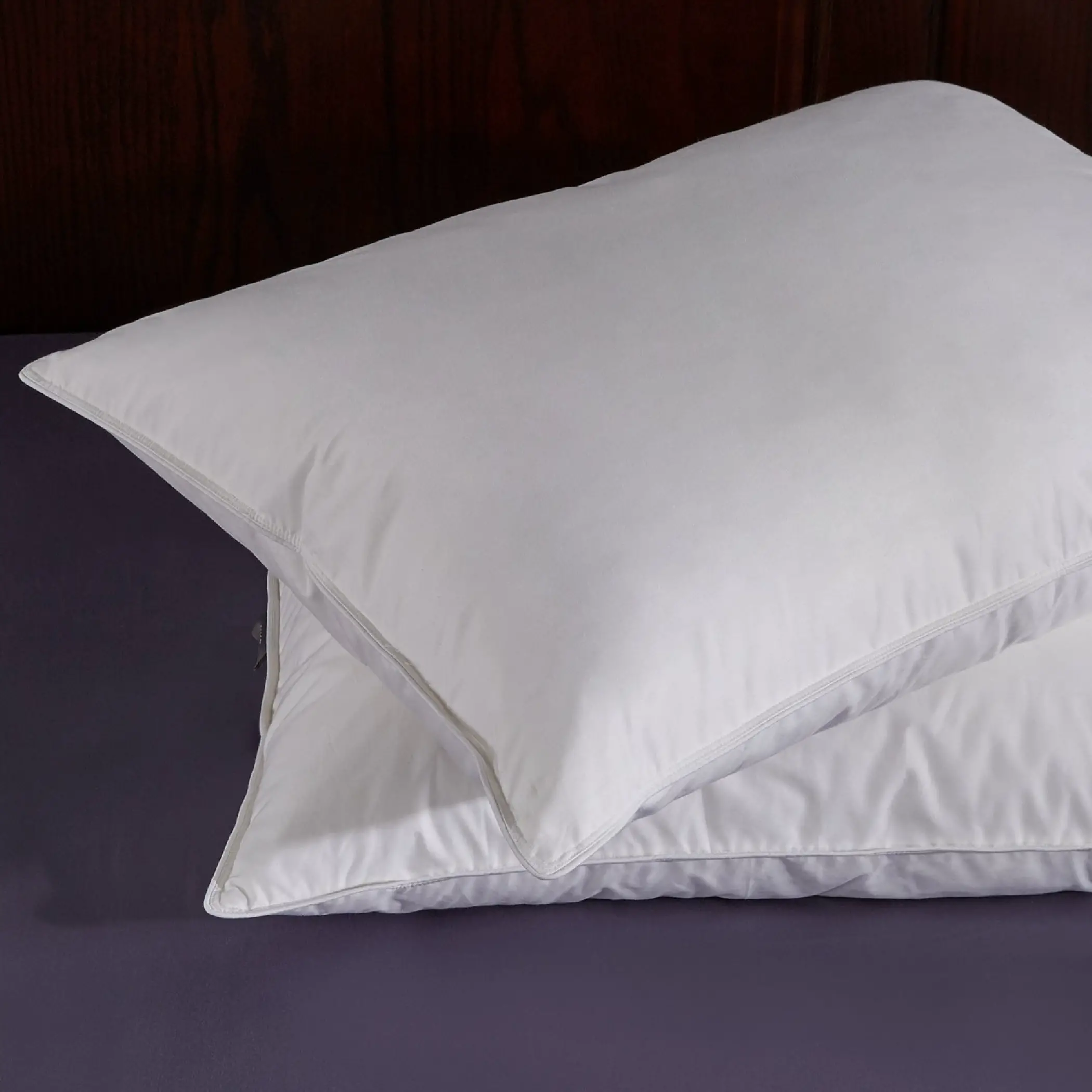 Puredown 2 Pack Goose Feather and Down Pillows for Side &  Back Sleepers ...
