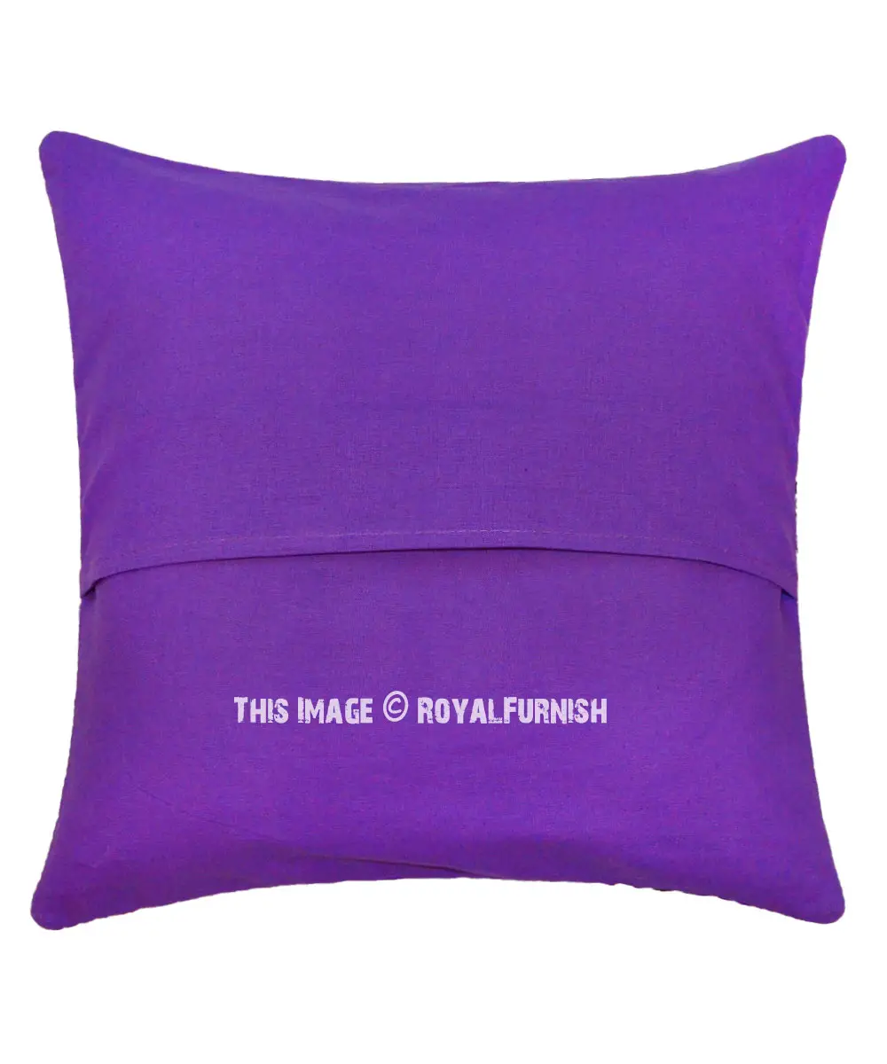 Purple Bohemian Zigzag Arrow Stripe Throw Pillow Case Cover 16X16 ...