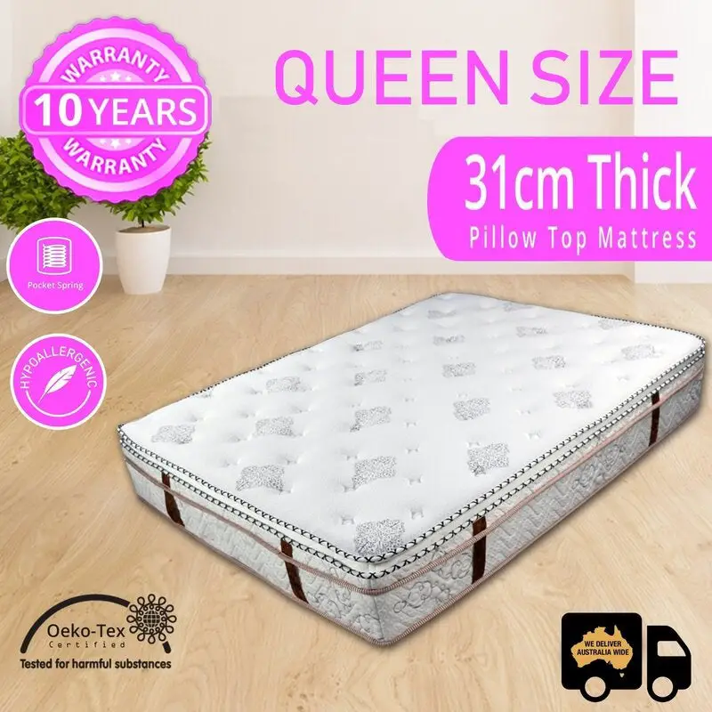 Queen Double Pillow Top Mattress : Queen Premium Pillow Top Mattress ...