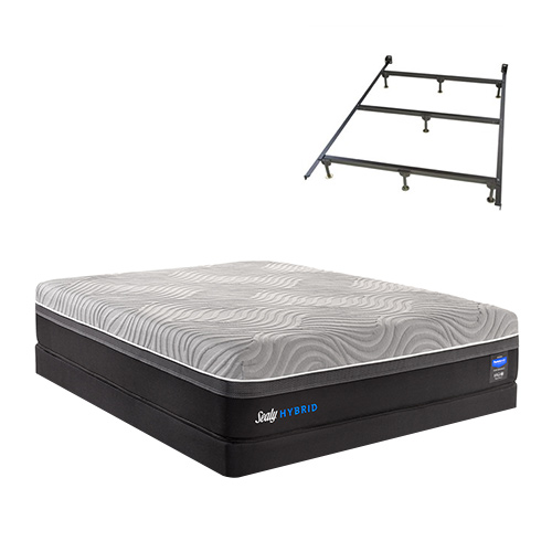 Sealy Hybrid Performance Copper II Plush Twin XL Size Mattress and Low ...
