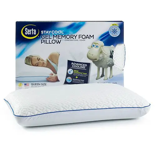 Serta Stay Cool Gel Memory Foam Pillow $42.50