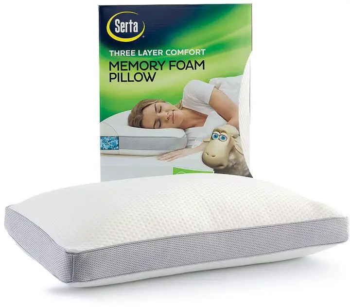 Serta Three Layer Comfort Memory Foam Pillow