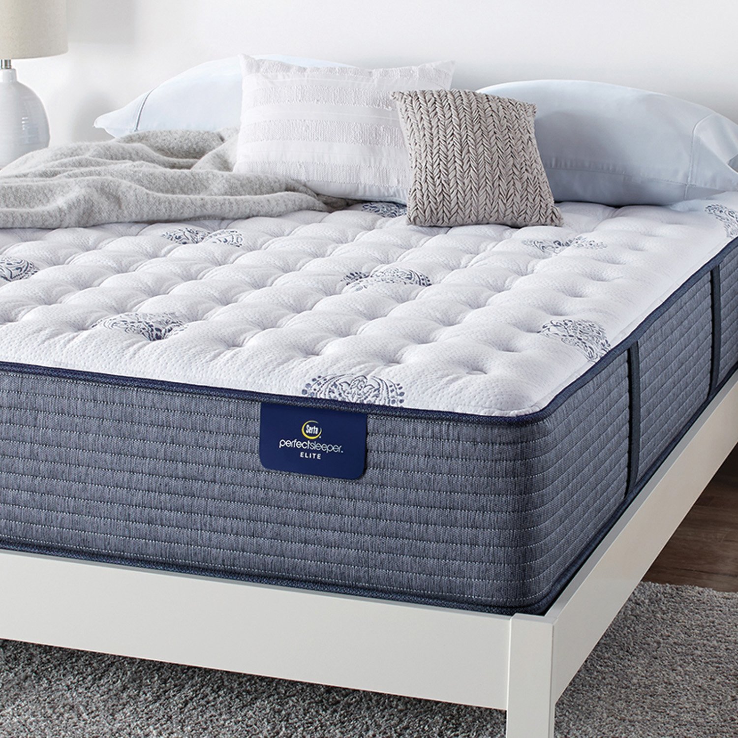 SERTA Twin Size Hybrid Mattress Luxury Firm Wrapped Coil ...