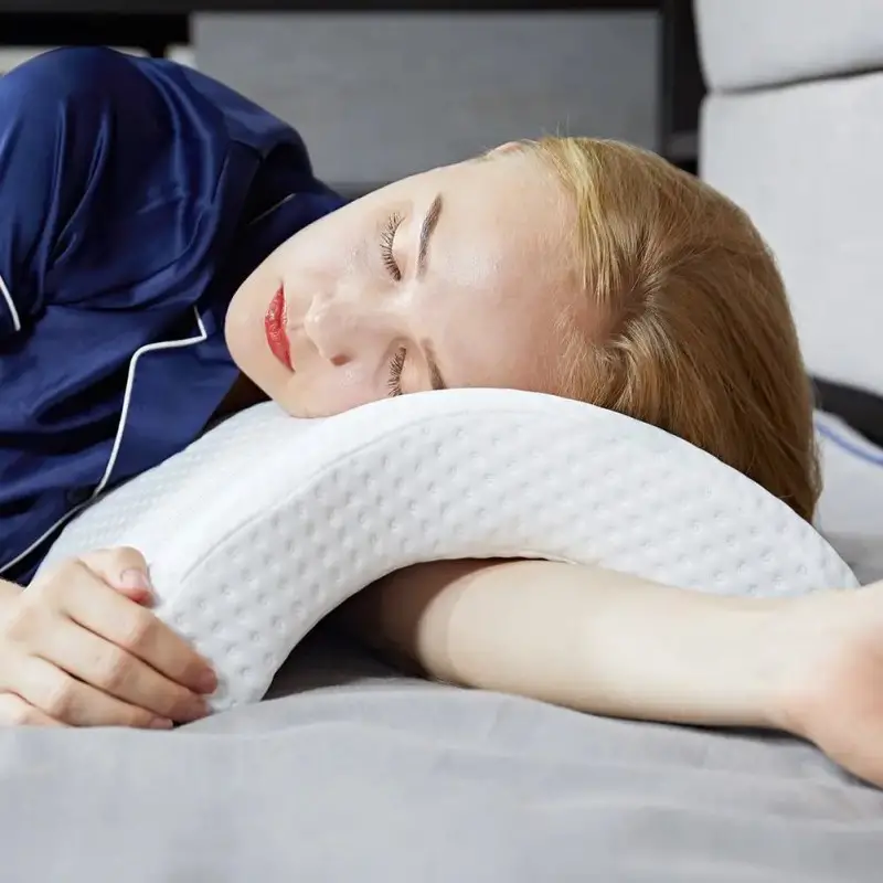 Side Sleeper Cuddle Arm Snuggle Pillow For Neck Pain