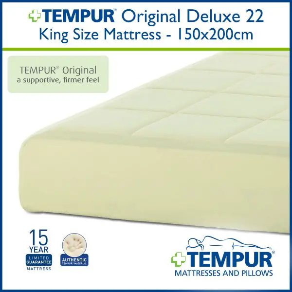 Tempur Original 22cm Deluxe King Size Mattress at The Best Prices