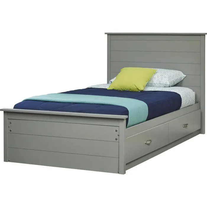 This beautiful Elon Twin Platform Bed with Headboard is the perfect bed ...