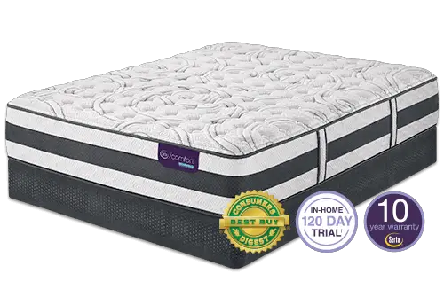 This hybrid mattress combines the familiar look and feel ...