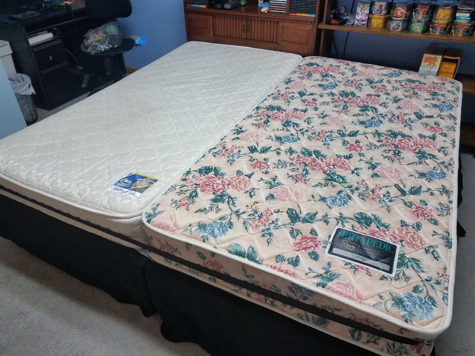 Two Twin beds to a King: Upgrading our son
