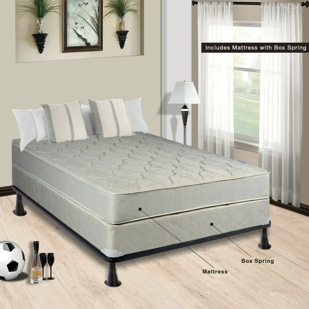 WAYTON, 9? Gentle firm Innerspring Mattress and Box Spring, No Assembly ...